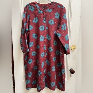 Gudrun Sjoden Mirabelle Shirt Dress XL Pockets